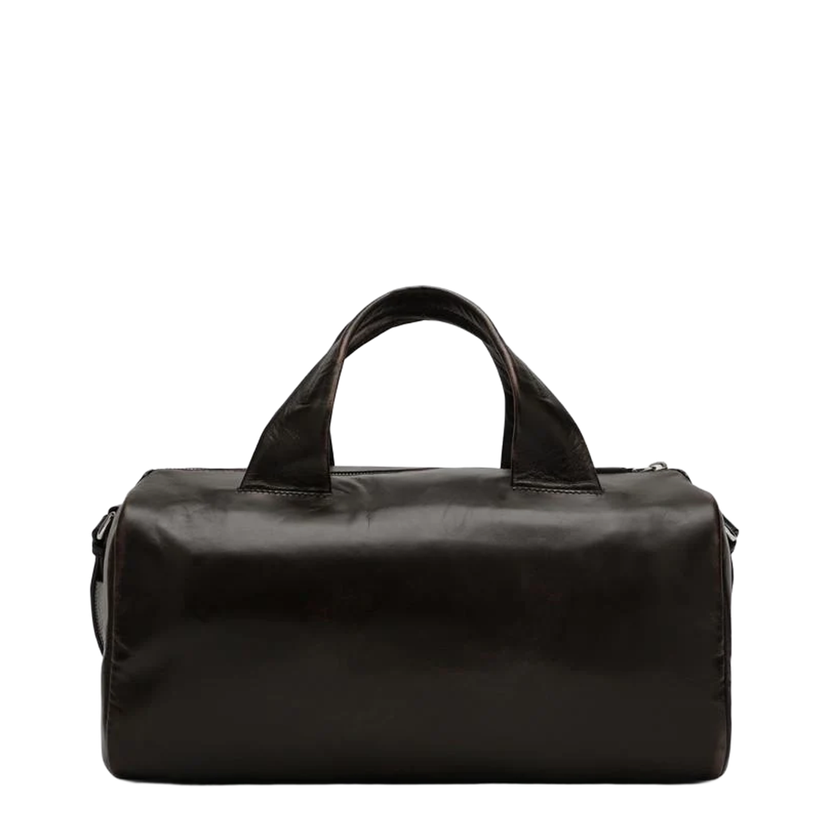 Dark Brown Small Nappa Leather Duffle Bag