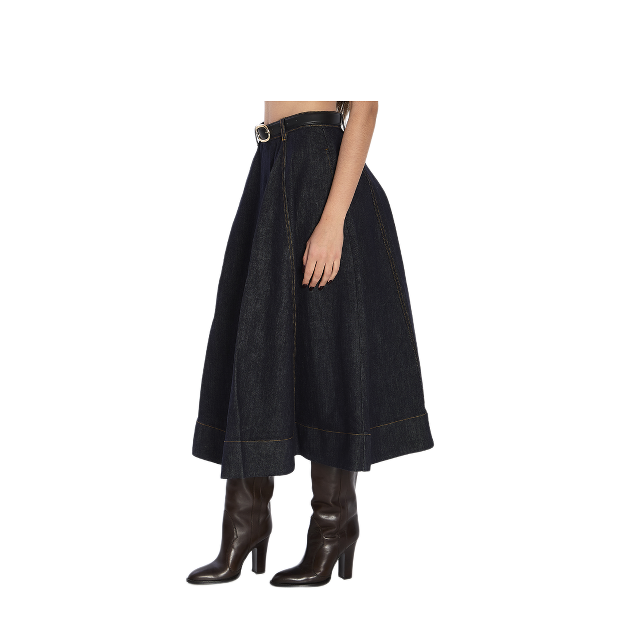 MAYFEYR - Self Portrait - Flared Midi Skirt - RS26828MSKBLUE
