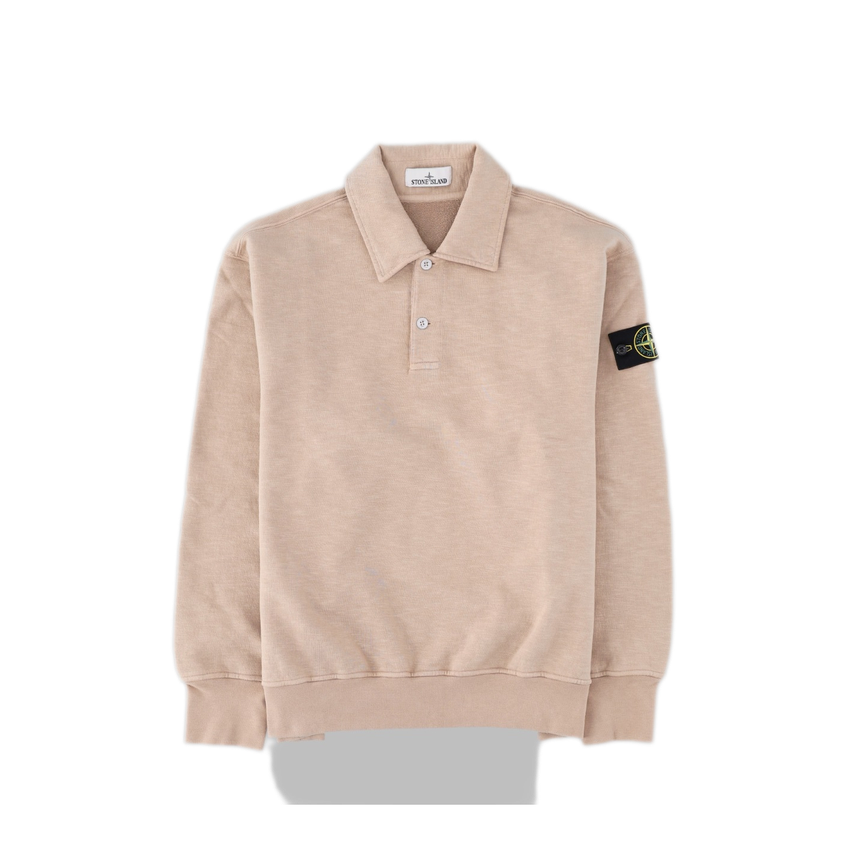 Beige Cotton Polo Shirt