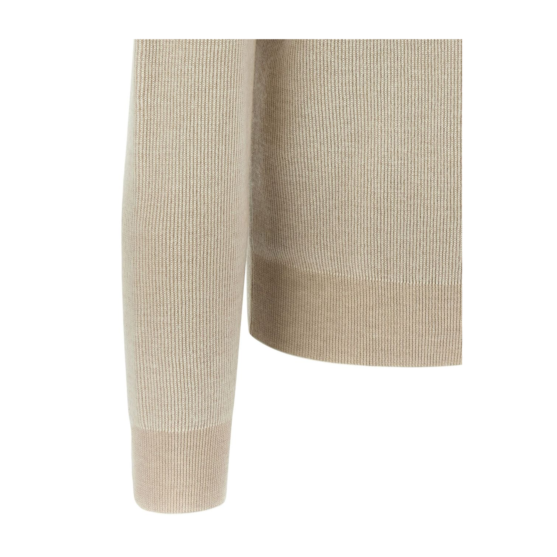 MAYFEYR - Brioni - Beige Cashmere Wool Blend Crewneck Sweater - UMQ90LOCK129790