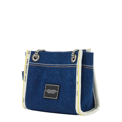 The Denim Chain Crossbody Tote Bag