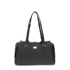 Vittoria Medium Calfskin Handbag - Black