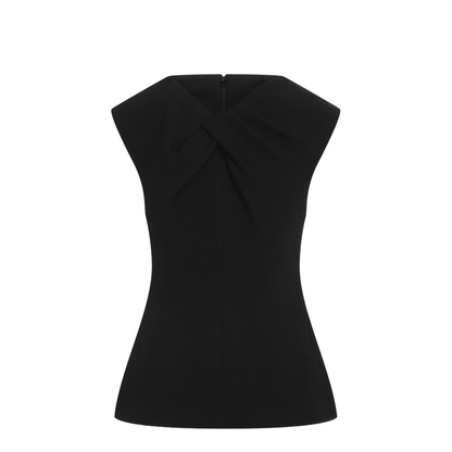 Tank Top W/Knot - Black