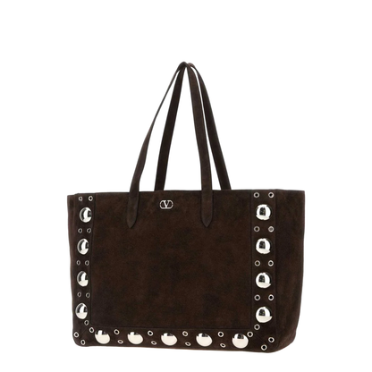 Large Suede Shopping Tote