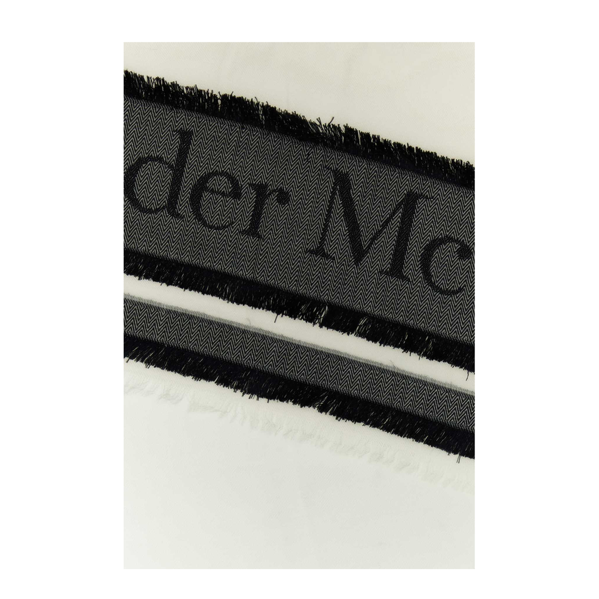 MAYFEYR - Alexander Mcqueen - Ivory Wool Blend Foulard - 7761103773Q9260