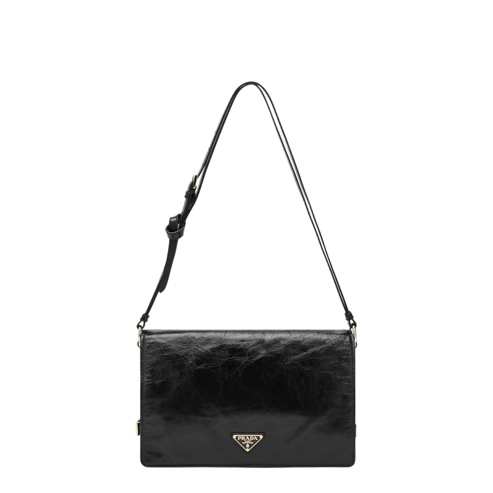 Black Medium Leather Shoulder Bag