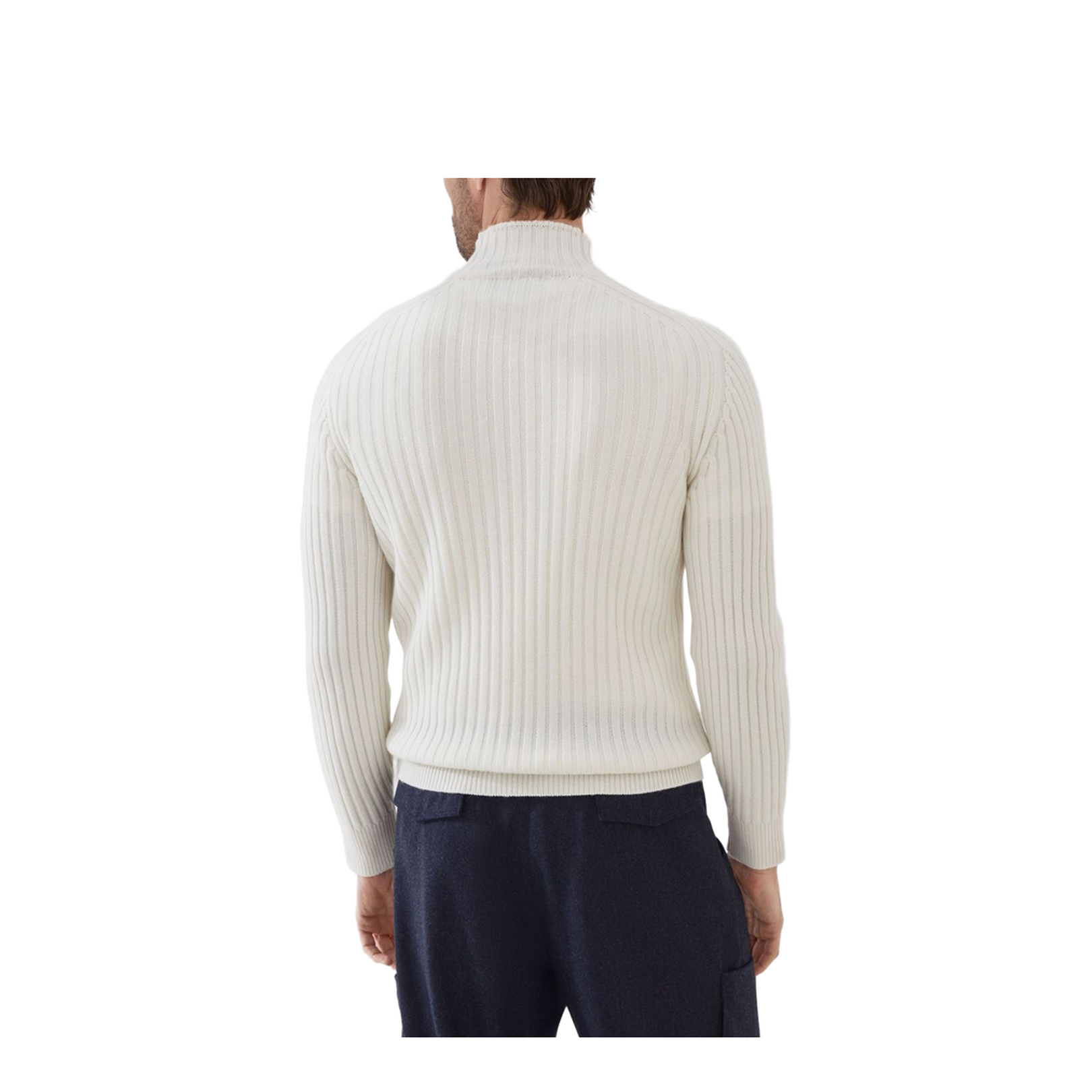 Ribbed Turtleneck Sweater