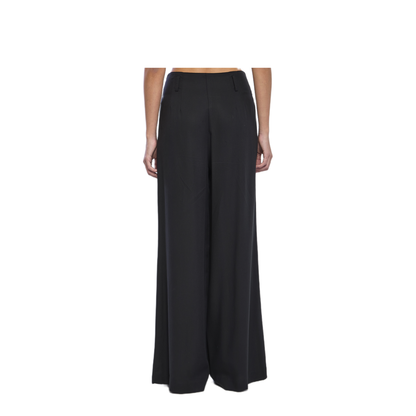 MAYFEYR - Federica Tosi - Black Wide Leg Pants - 4081240329
