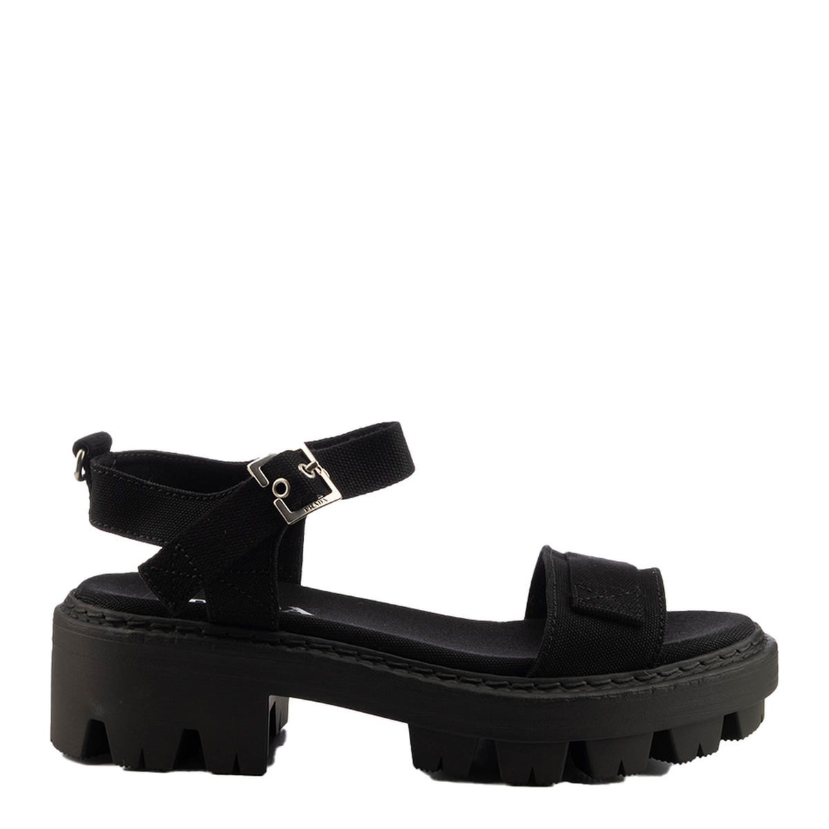 MAYFEYR - Prada - Black Canvas Sandals - 1X466OF055010F0002