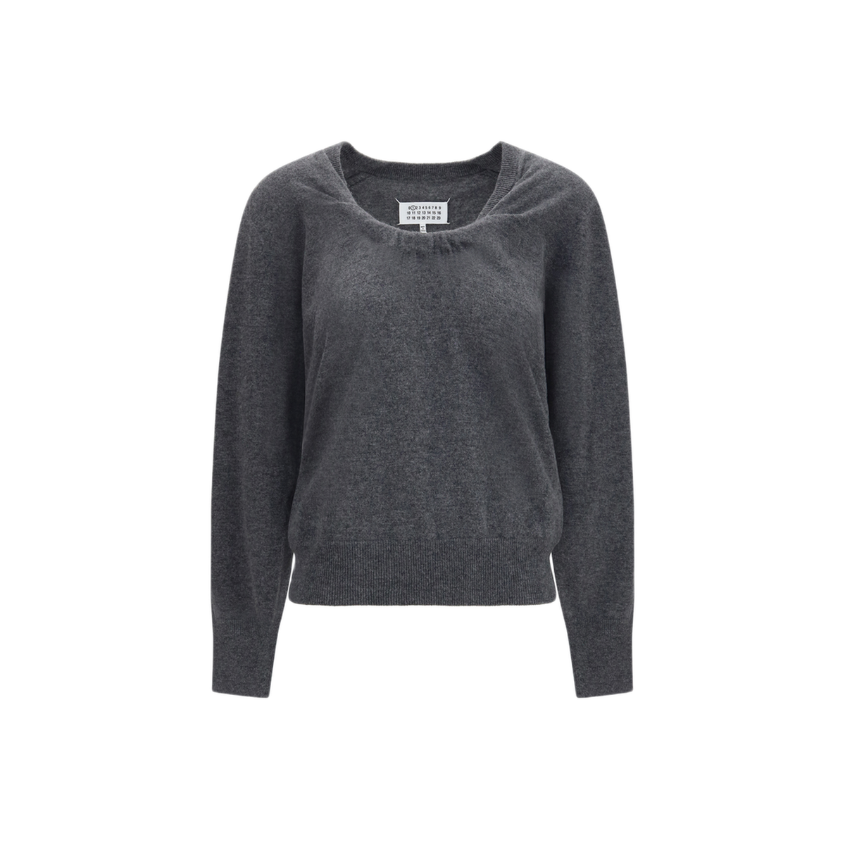 MAYFEYR -  - Wool Sweater With Gathered Neckline - S51HL0055M13302859