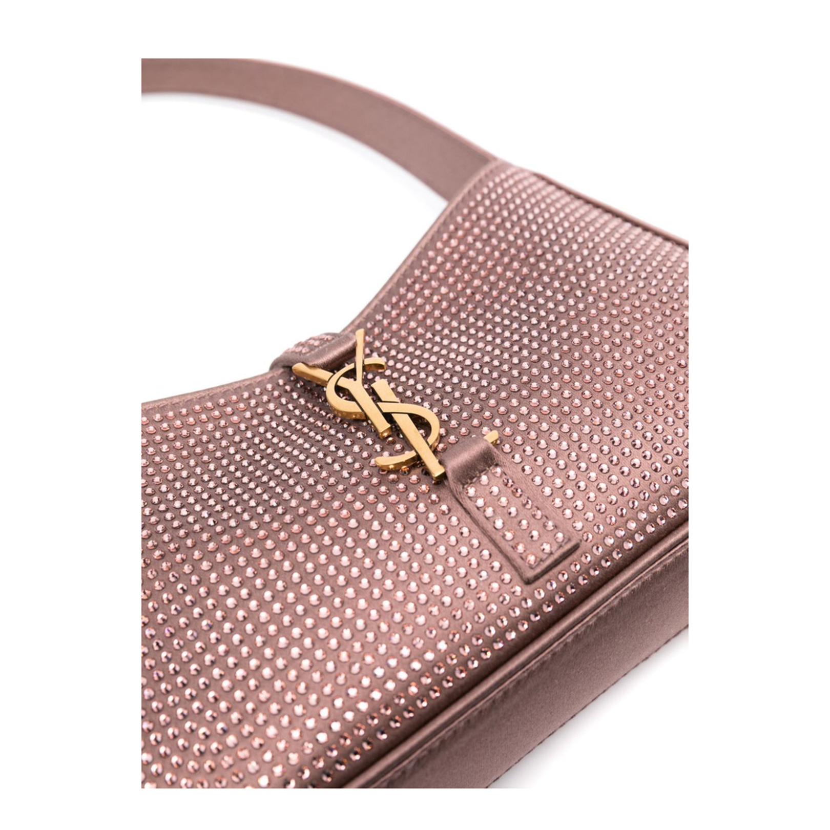 Le 5 à 7 Mini Satin and crystals Shoulder Bags - Pastel pink