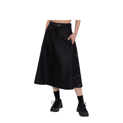 Skirt with Waistband Black