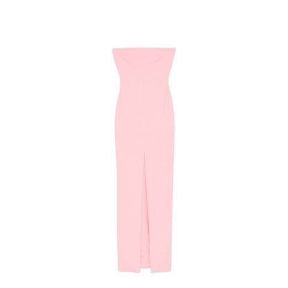 Strapless Pink Maxi Dress