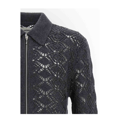 Openwork Wool Cardigan