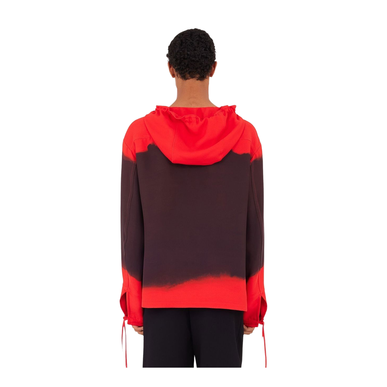 Gradient-Effect Hooded Kaftan