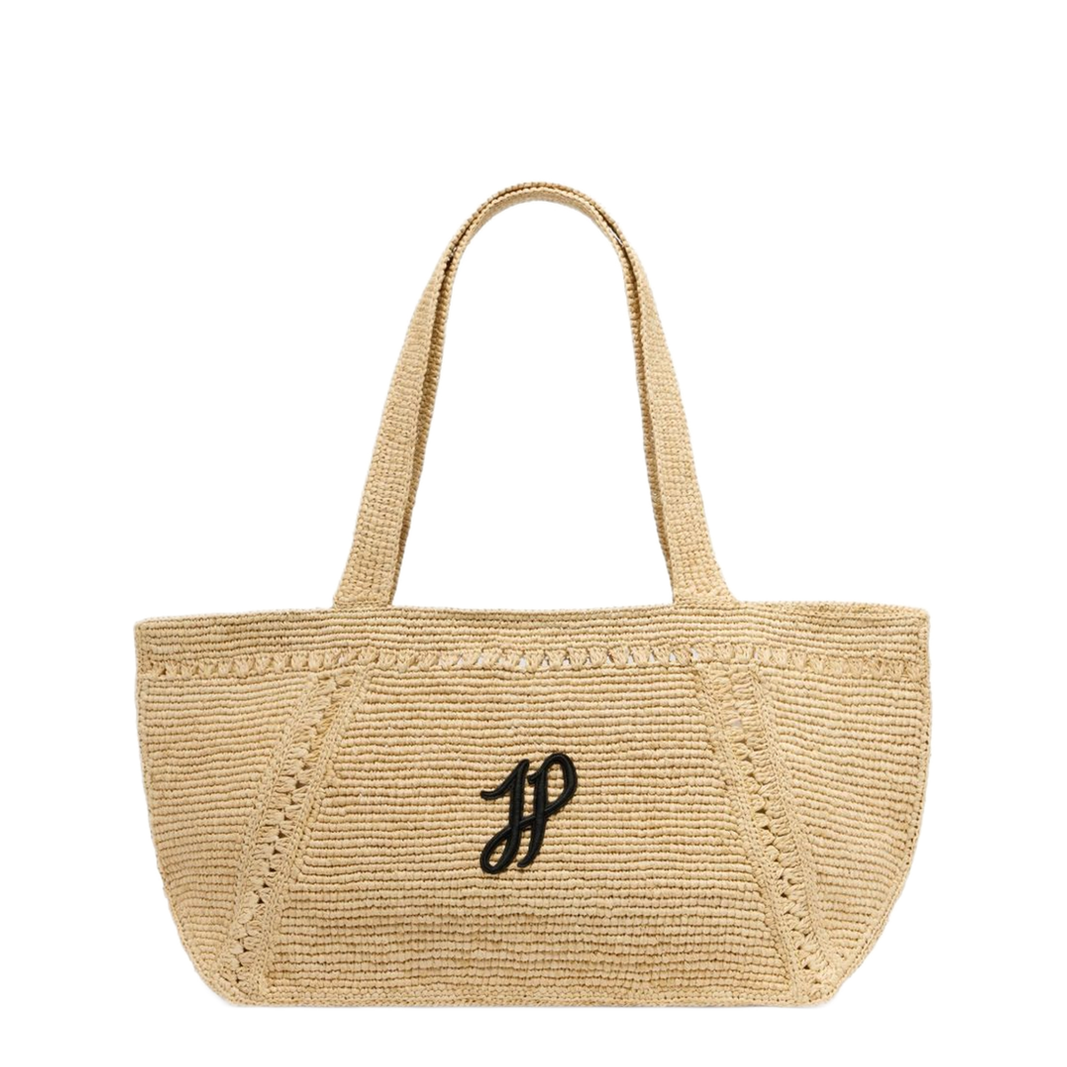 Trapeze GM Raffia Tote Bag - Vanilla