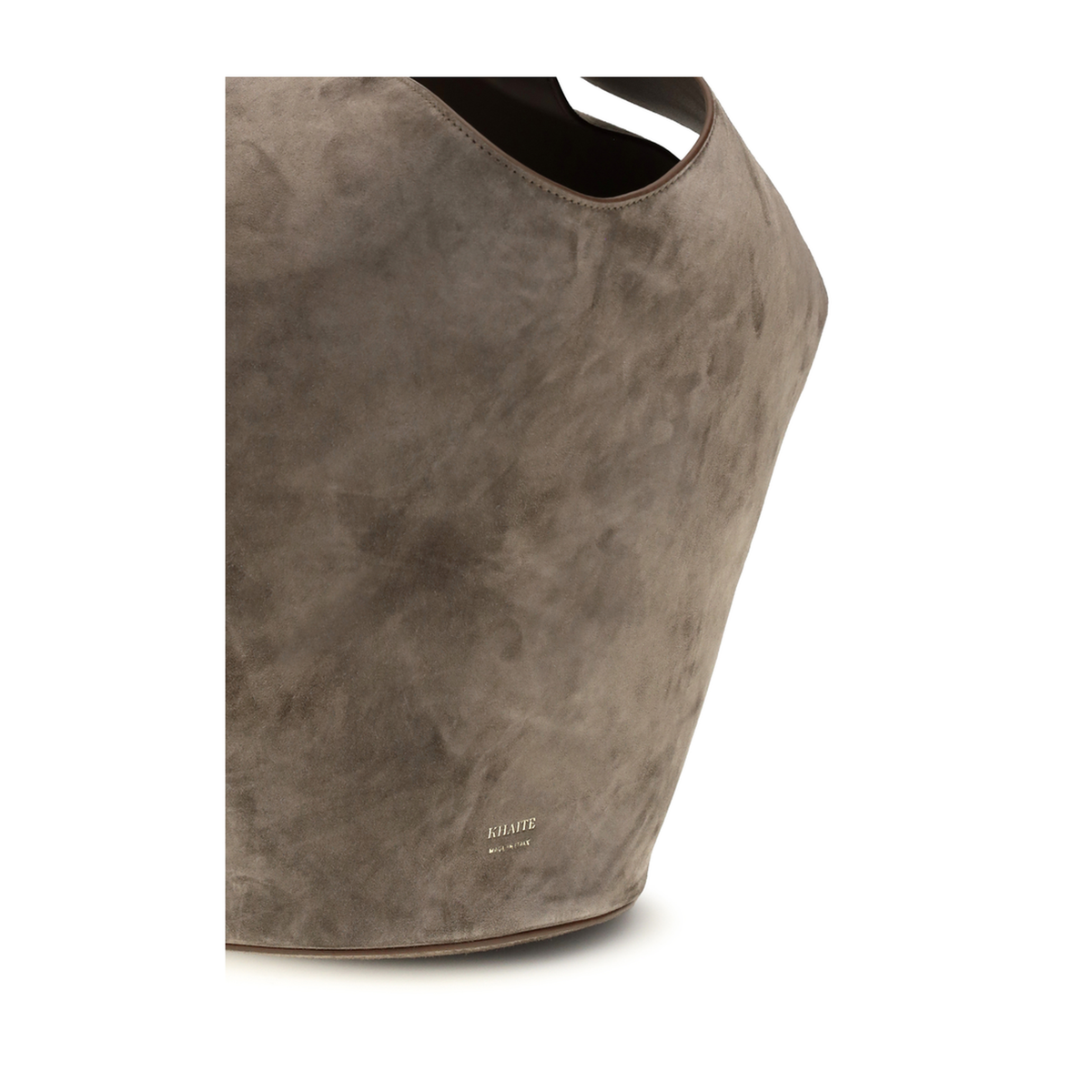 Lotus Small Calfskin Suede Tote - Cedar