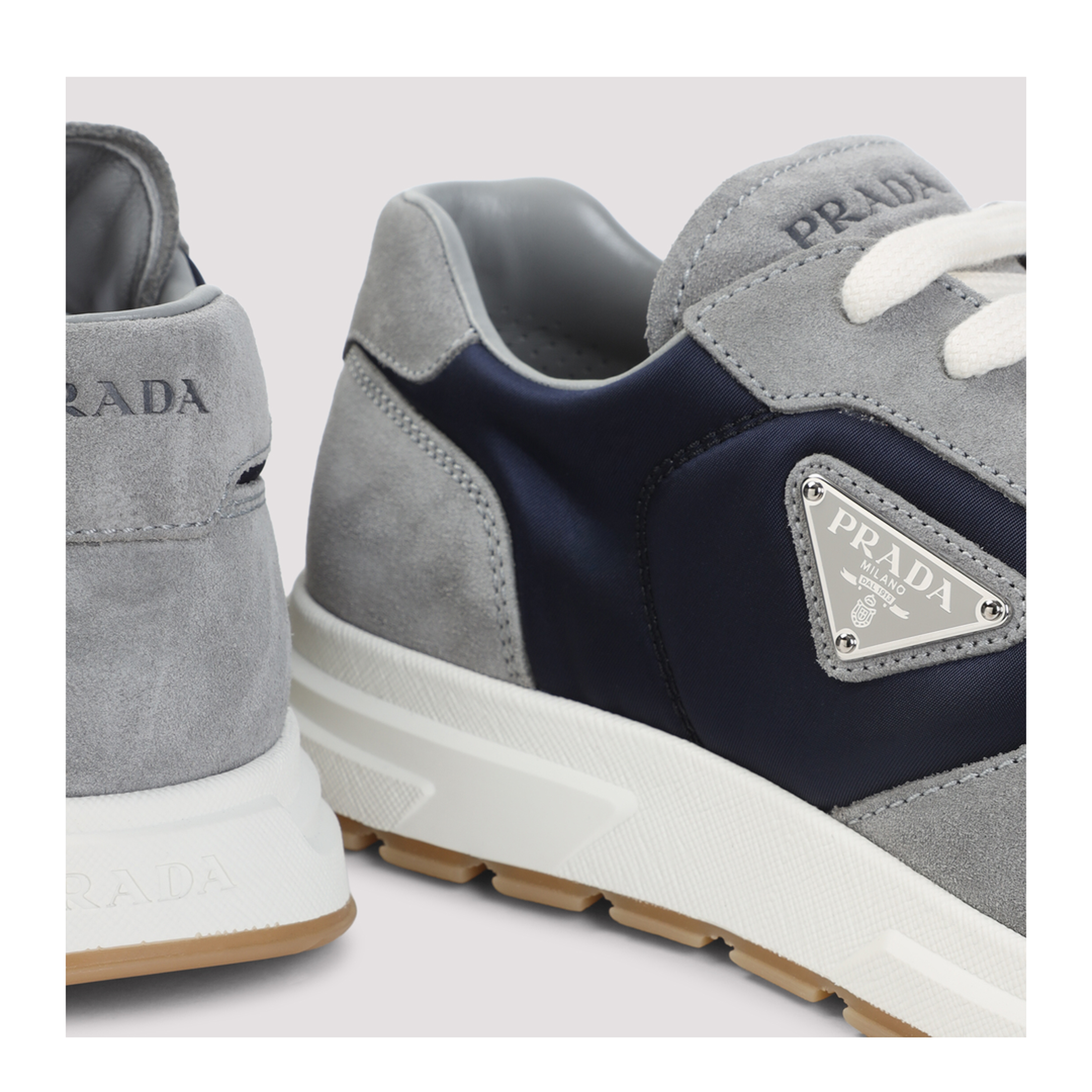 MAYFEYR - Prada - Prax Sneakers In Suede And Re-Nylon - 2EE455FG000LOW