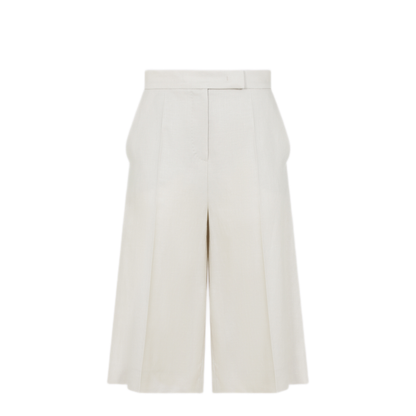 MAYFEYR - Max Mara - White Linen Bermuda - 2611131032600006