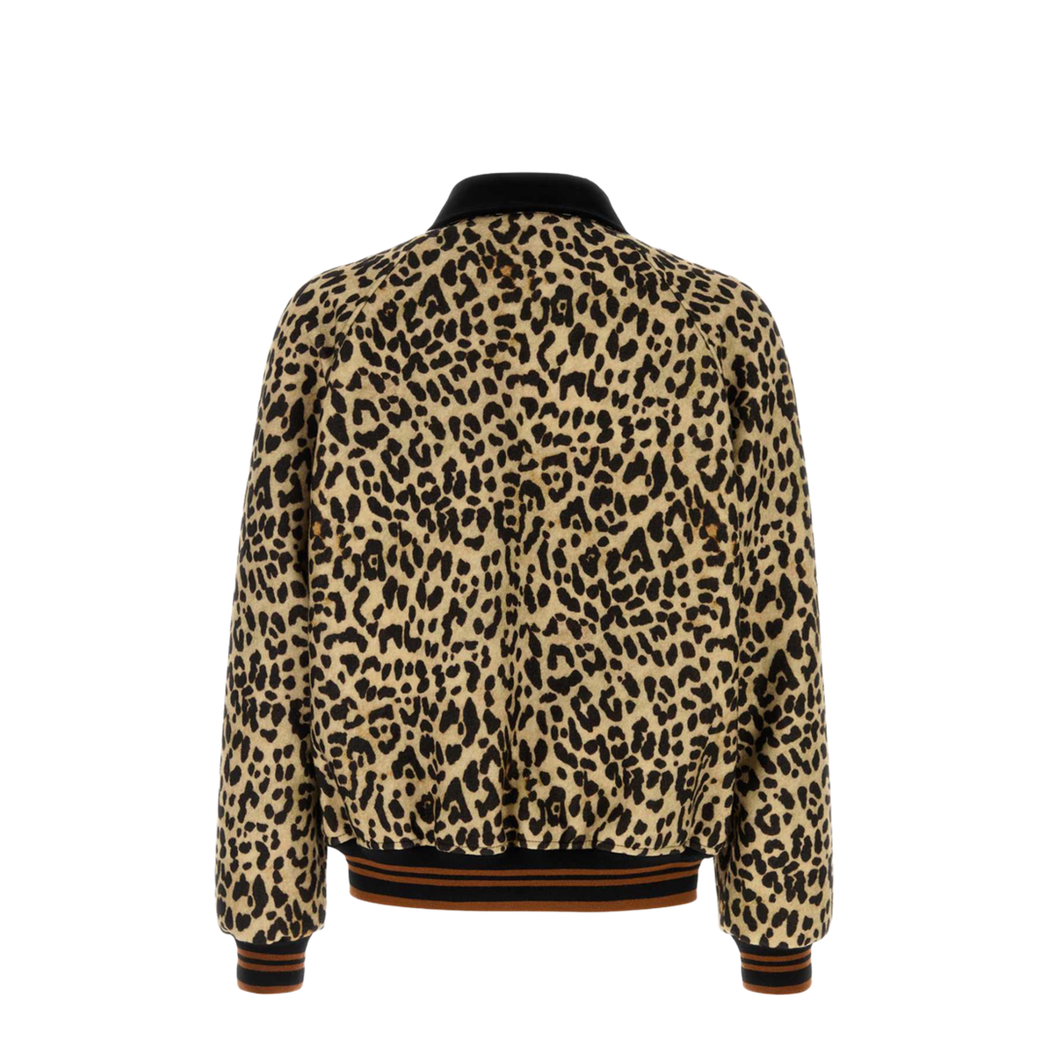 Printed Wool Bomber Jacket