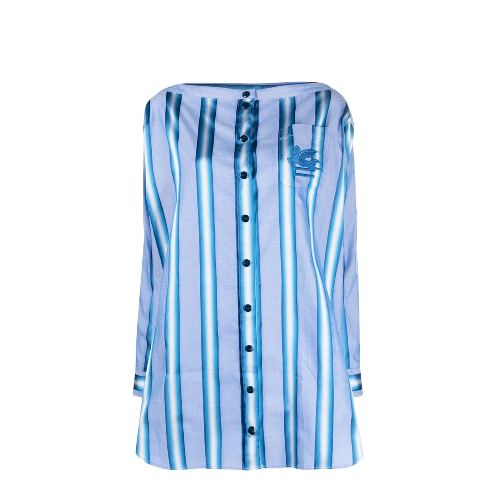 Striped Cotton Mini Dress