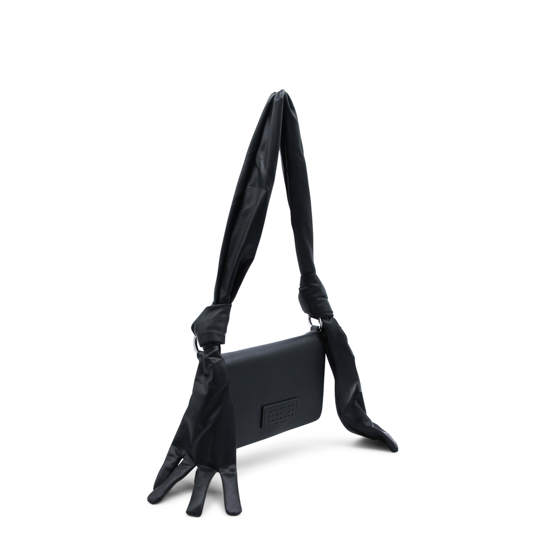 Glove Small Coated Polyester Shoulder Bag - Black
