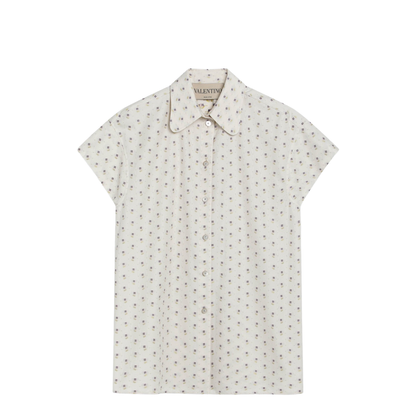 Short-sleeved floral shirt