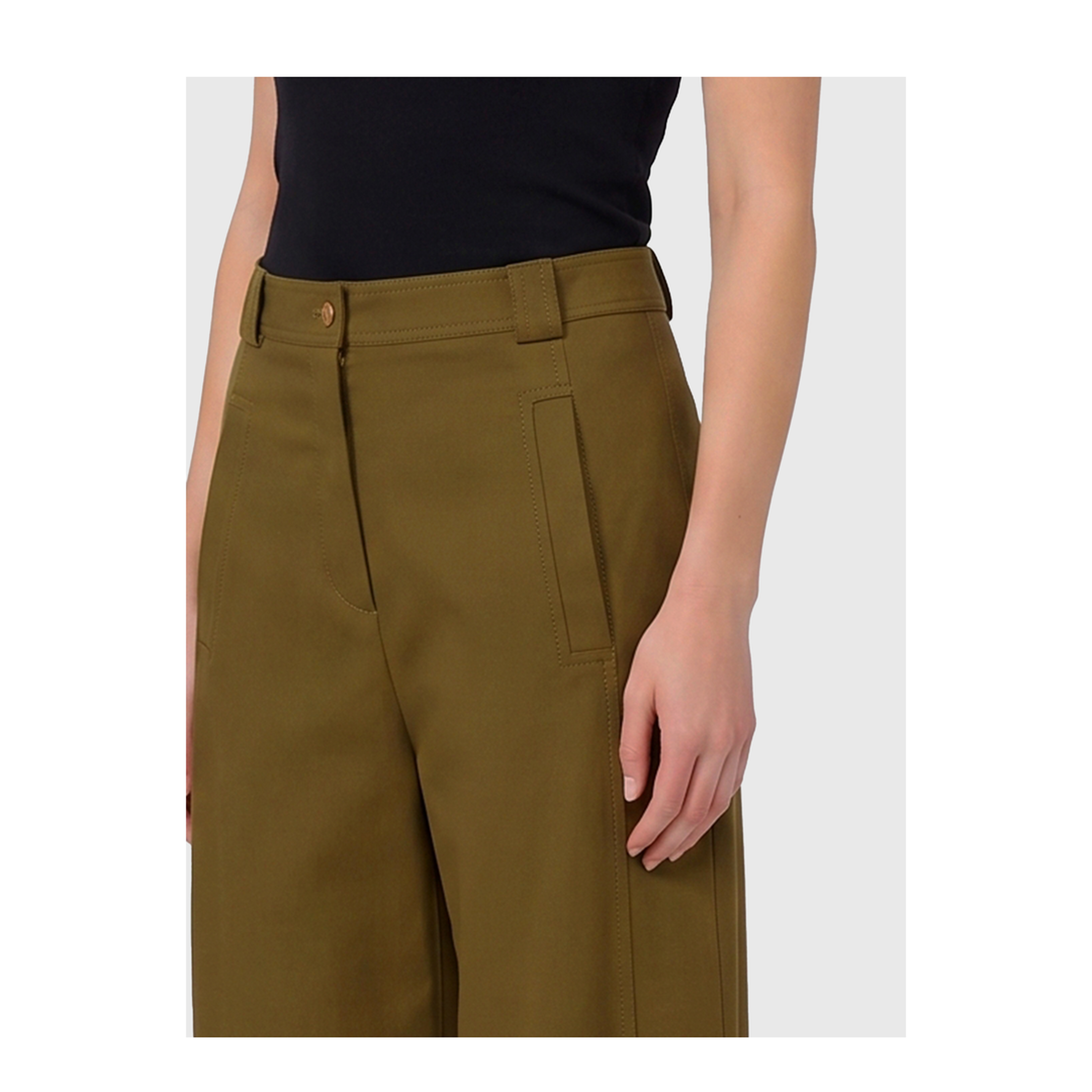 MAYFEYR - Max Mara - Adorni Stretch Cotton Canvas Trousers - 262113611160010302017