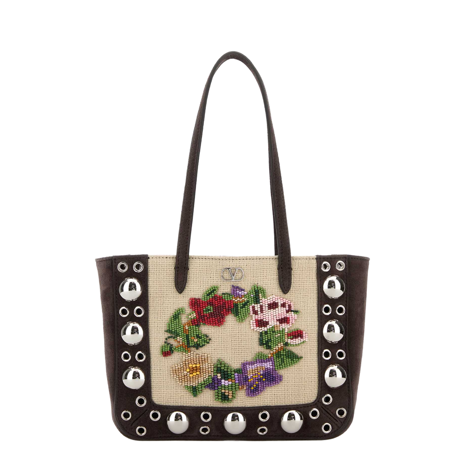 Brown suede NellcÃ´te shoulder bag