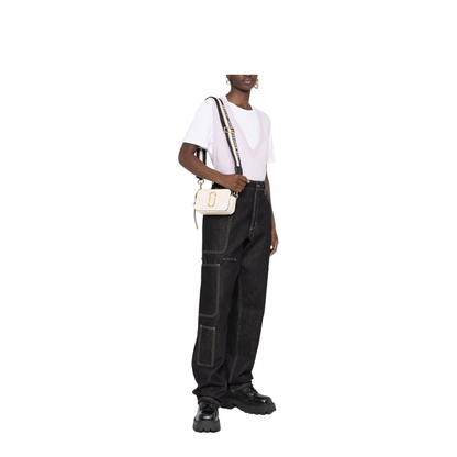 The Snapshot Mini Saffiano Leather Camera Bag - New Cloud White Multi
