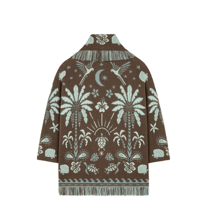 Echoes Of The Island Cardigan Sandal Wood-Wave