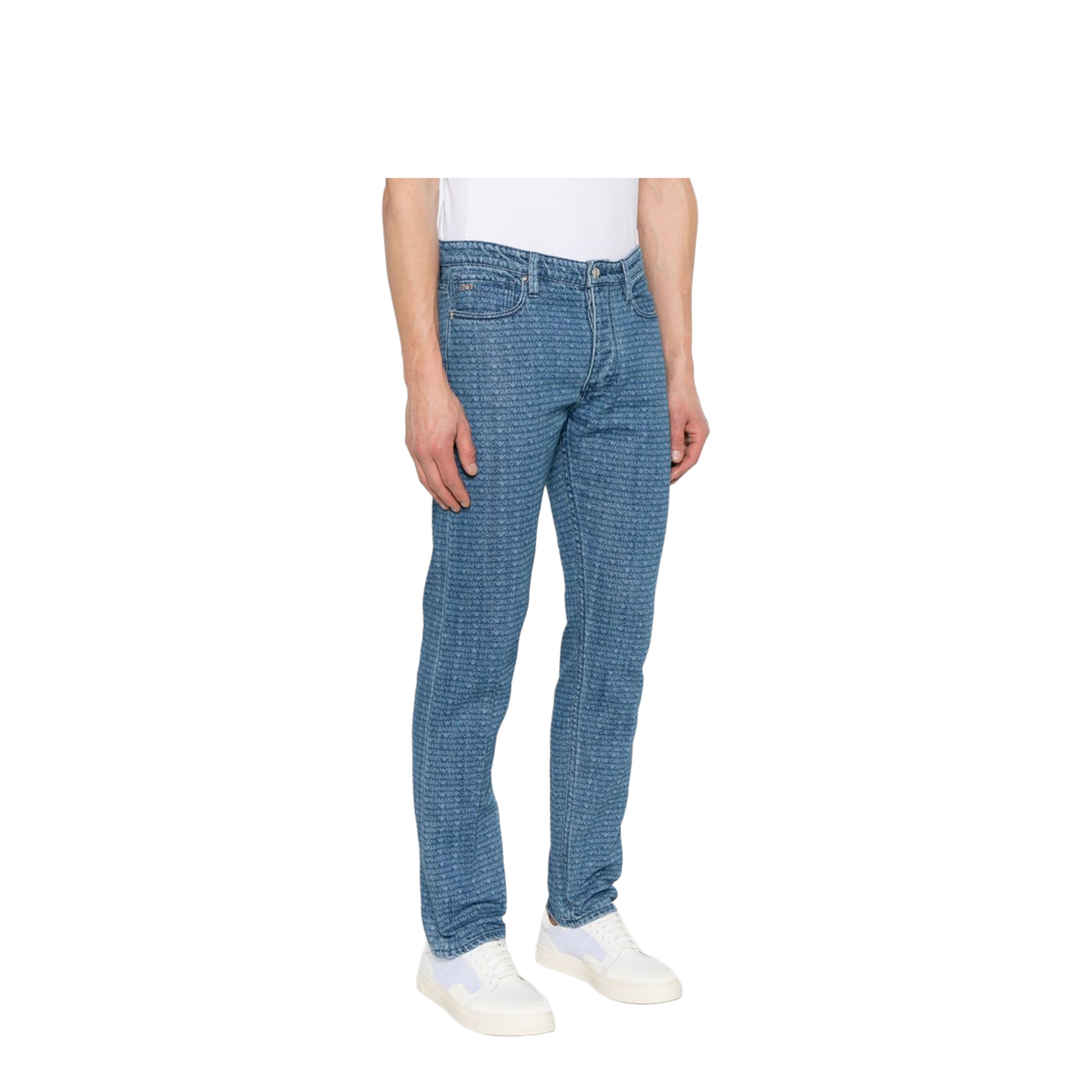 Allover Logo Denim Jeans