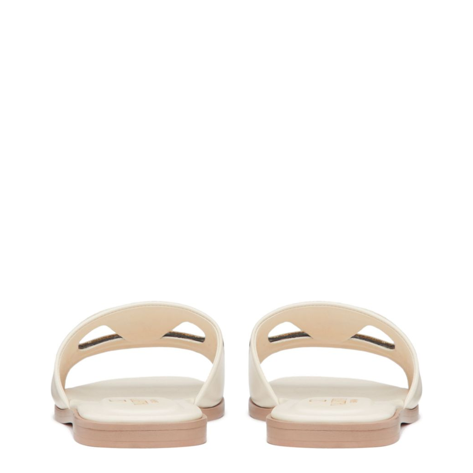 VLogo Cut-Out Leather Sandals