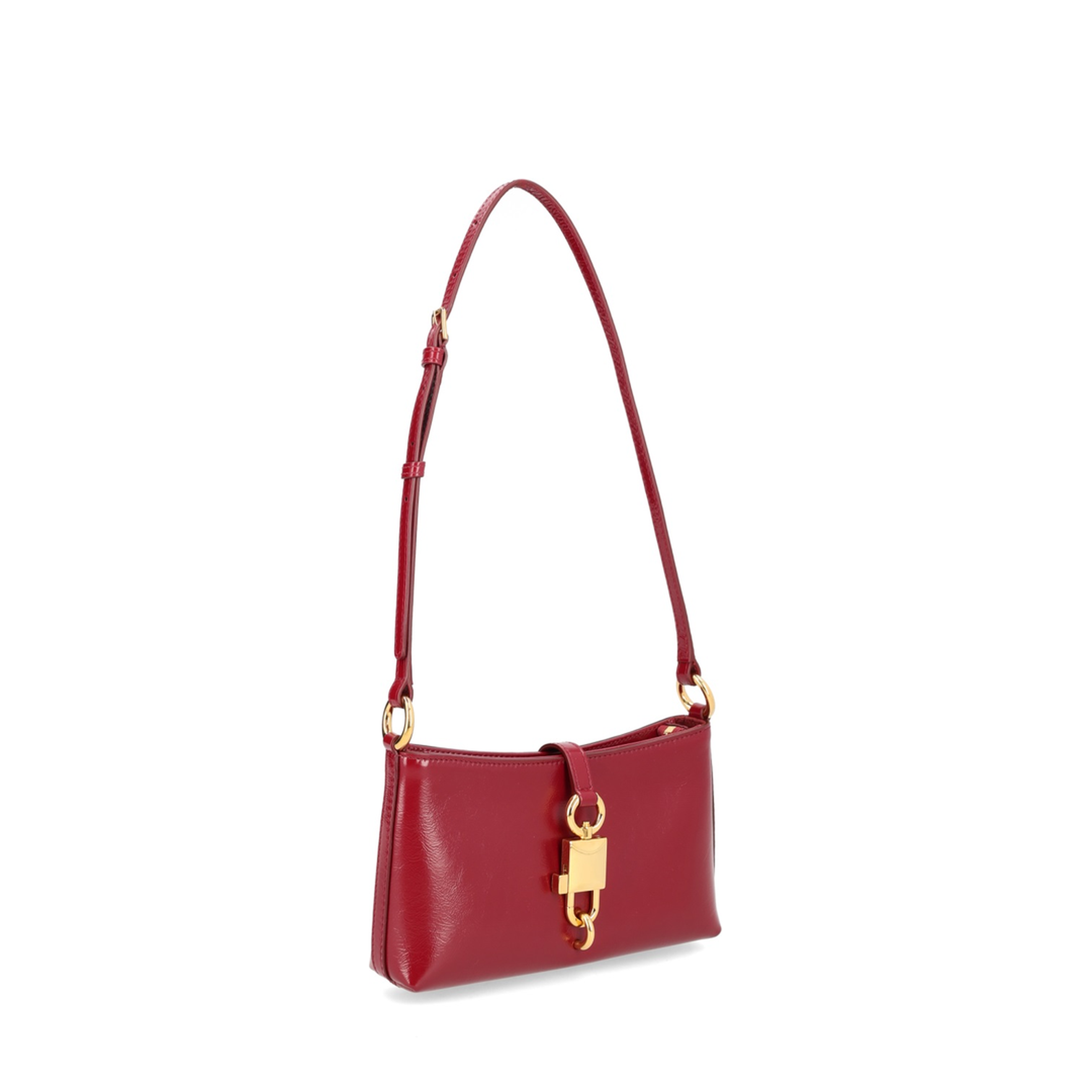 Red Lock Shoulder Bag