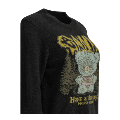 MAYFEYR - Ganni - Teddy Crew Neck Sweater - A1150058252