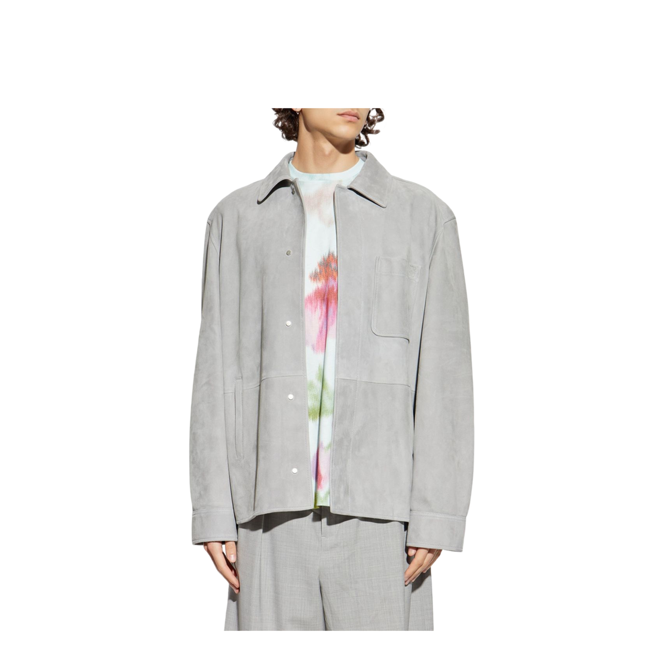 Suede Leather Overshirt