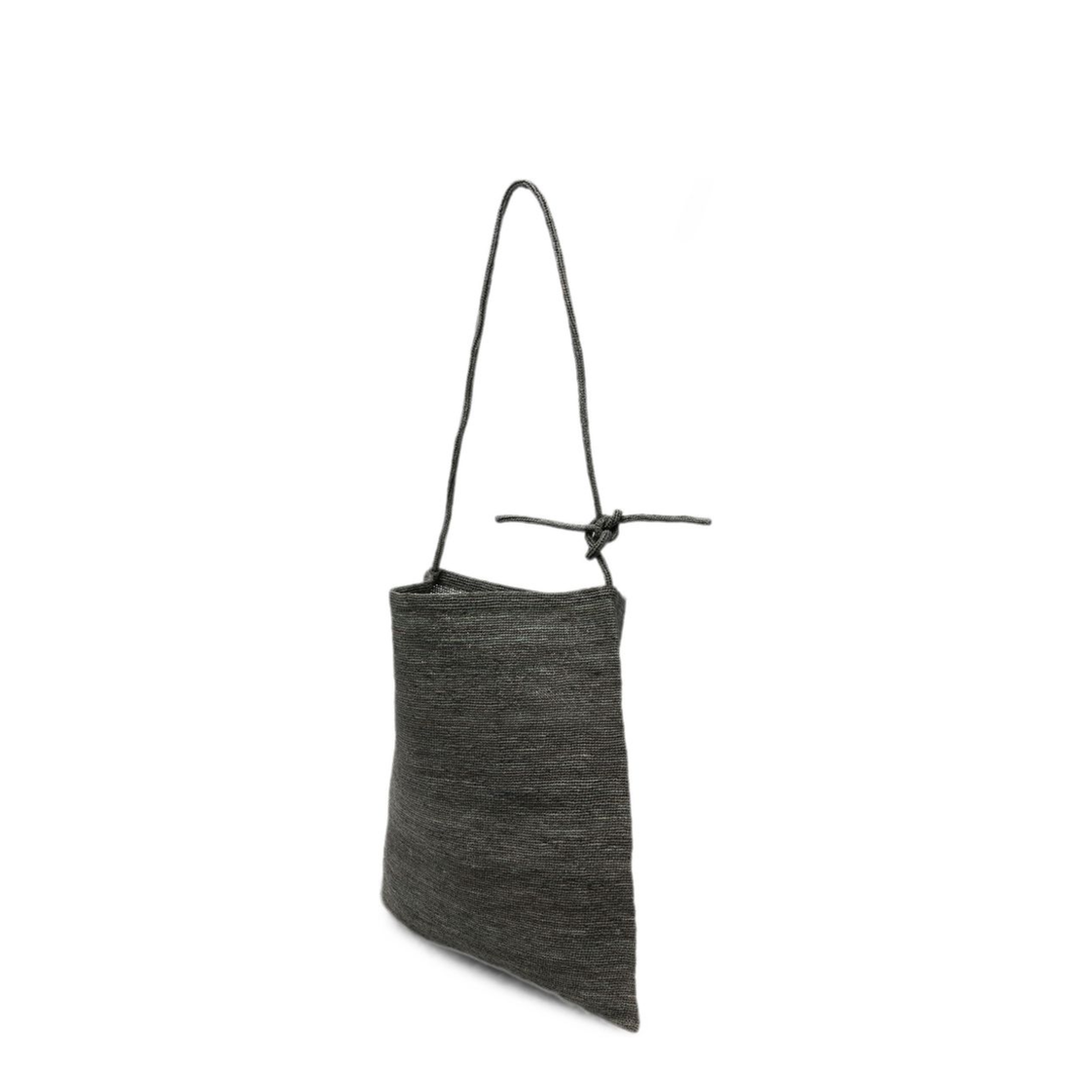 MAYFEYR - Sophie Digard - Dark Grey Woven Effect Shoulder Bag - S147/CRUF/L/RDOUTER