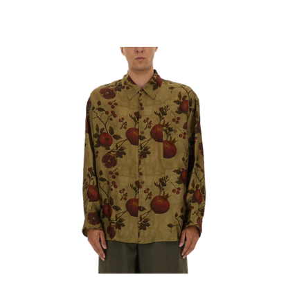 MAYFEYR - Uma Wang - Pomegranate Print Shirt - UM1502UW274