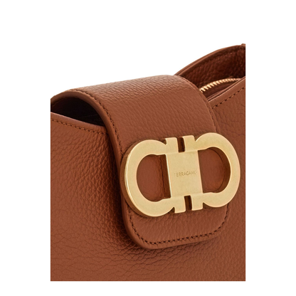 Minibag Double Gancino Small Leather Goods in White