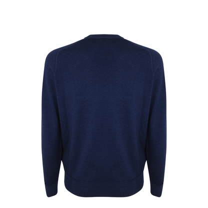 Logo-Embroidered Jumper in Midnight Blue