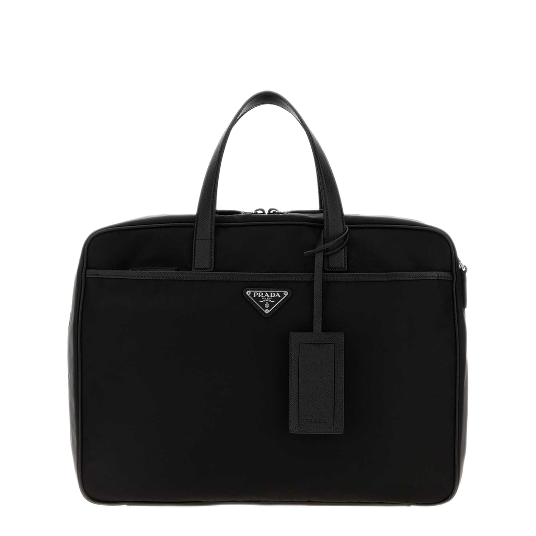MAYFEYR - Prada - Black Canvas Briefcase - 2VE0292DMHF0002