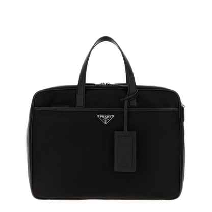 MAYFEYR - Prada - Black Canvas Briefcase - 2VE0292DMHF0002