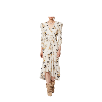 MAYFEYR - Isabel Marant - Printed Silk Midi Dress - RO0011FAD3J07I23EC