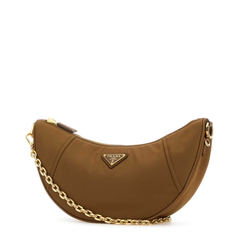 Demi-lune Re-Nylon Shoulder Bag - Brandy