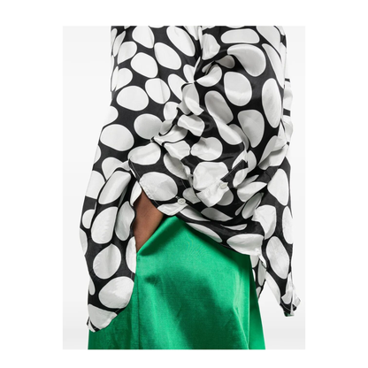 MAYFEYR - Dries Van Noten - Casia Viscose Shirt With Large Polka Dot-Motif - 0107003017