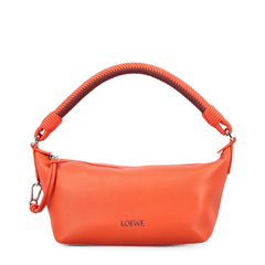 Cala Lambskin Pouch - Sunrise Orange