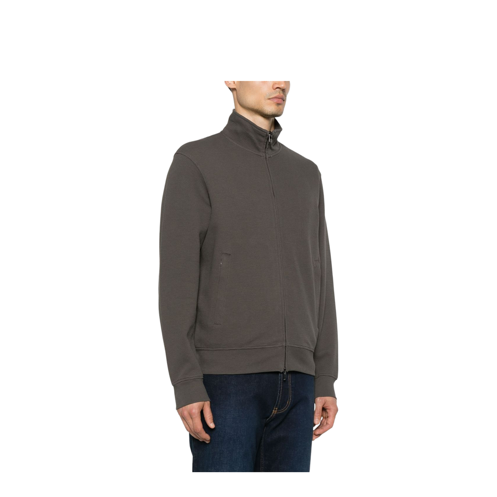 Cotton Zipped Sweatshirt