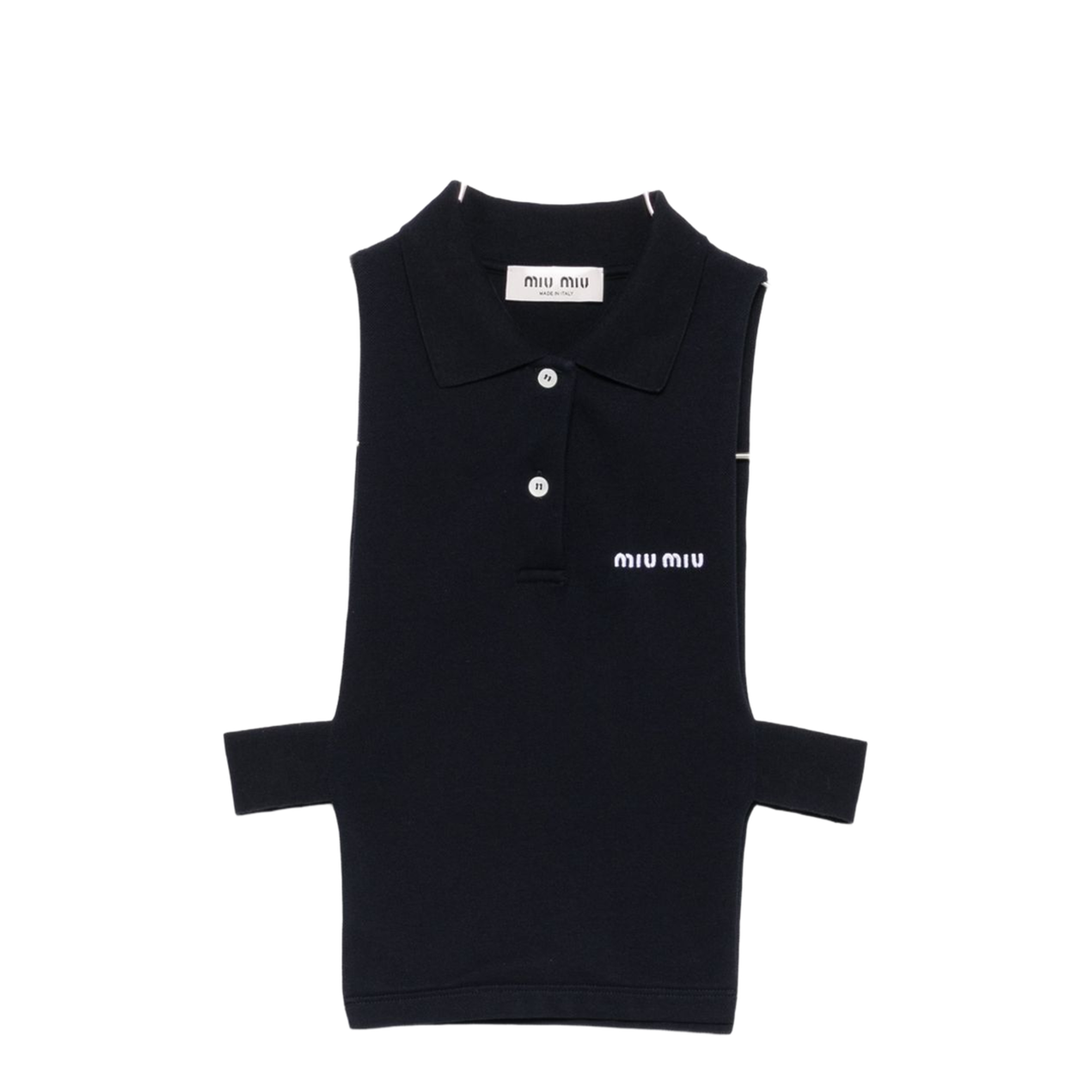 MAYFEYR - Miu Miu - Top Navy - MJT73814RWF0008