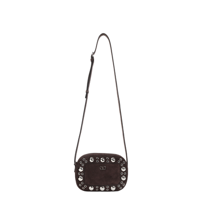 Brown Suede Nellcôte Crossbody Bag