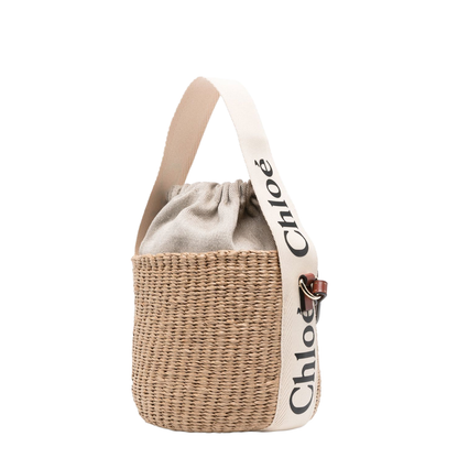 Small Woody Basket in Natural Fibers